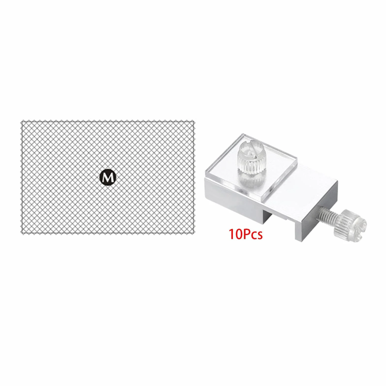 perfk per schermi per acquari Rete Superiore in Rete Trasparente con Morsetto in Alluminio, Copertura per Acquario Copertura per Acquario Rete, 80x106cm 10 Morsetti