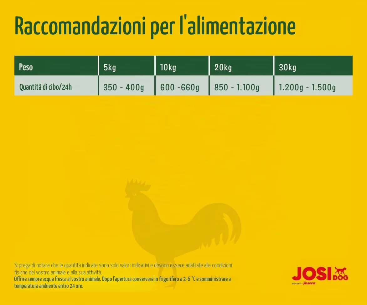 JosiDog Pollo in salsa (12 x 415 g) | Alimento fine per cani con pollo in salsa con vitamina D3 ed E | Alimento umido di alta qualità per cani adulti | Alimentato da JOSERA | Confezione da 12