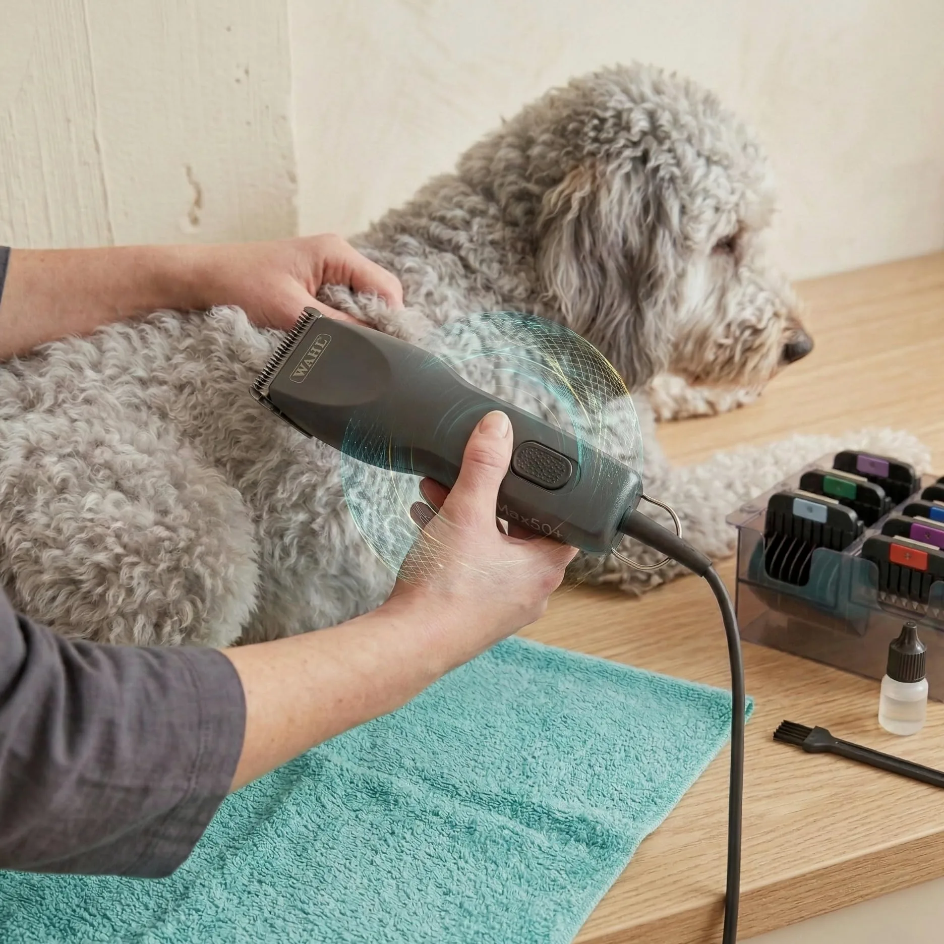 Agrarzone Edition Wahl Max 50+ tosatrice cani e gatti - Potente e silenziosa con 2 velocità, Set rialzi incluso - Moser Max 50 ideale per tutti i tipi di pelo, Professionale e made in Germany