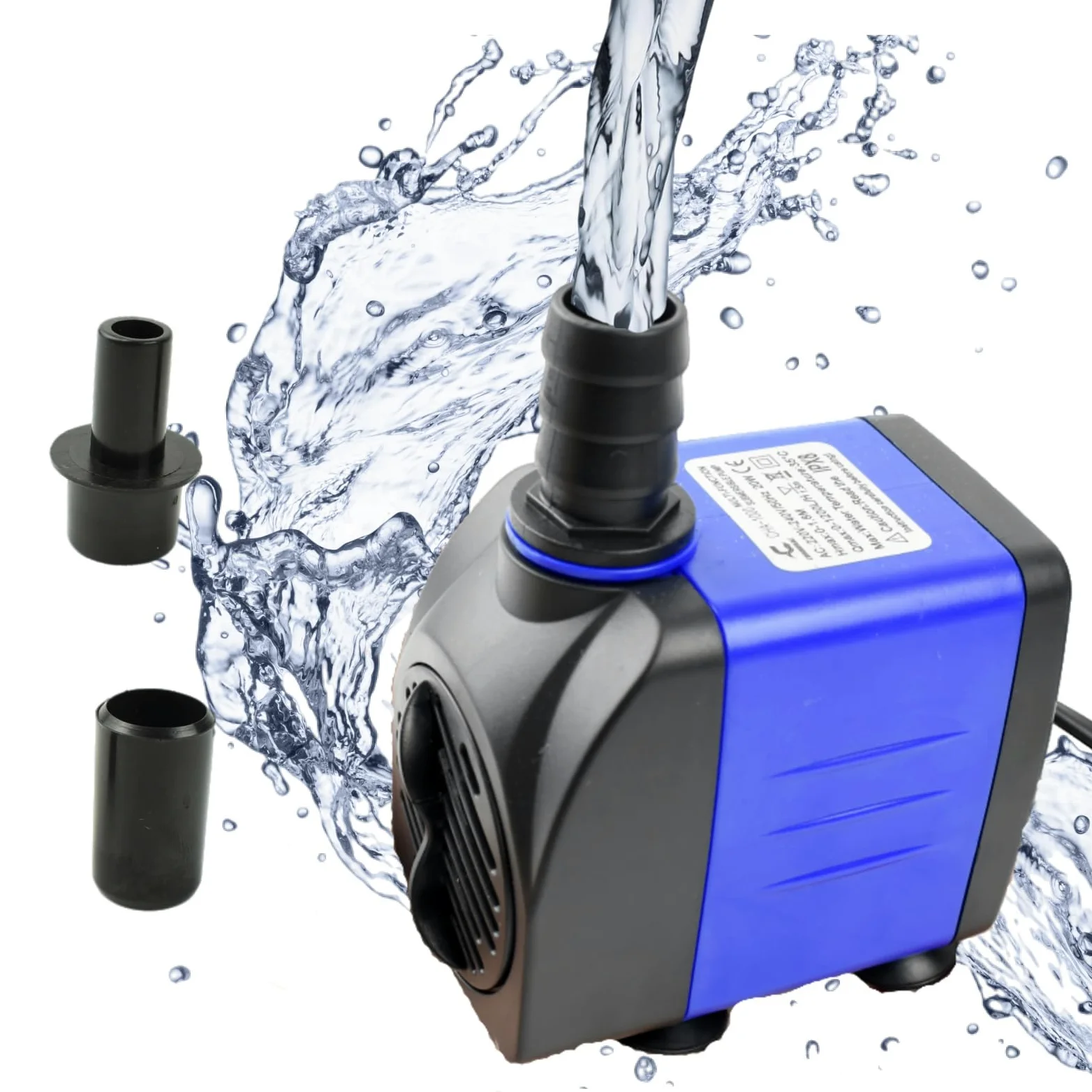Conquerall CHA-2300 650GPH 2500L/H AC 220V Pompa sommergibile 40W durevole con aspirazione dal basso, alta prevalenza per acquari, fontane all'aperto, grandi laghetti, cascate, pompe idroponiche