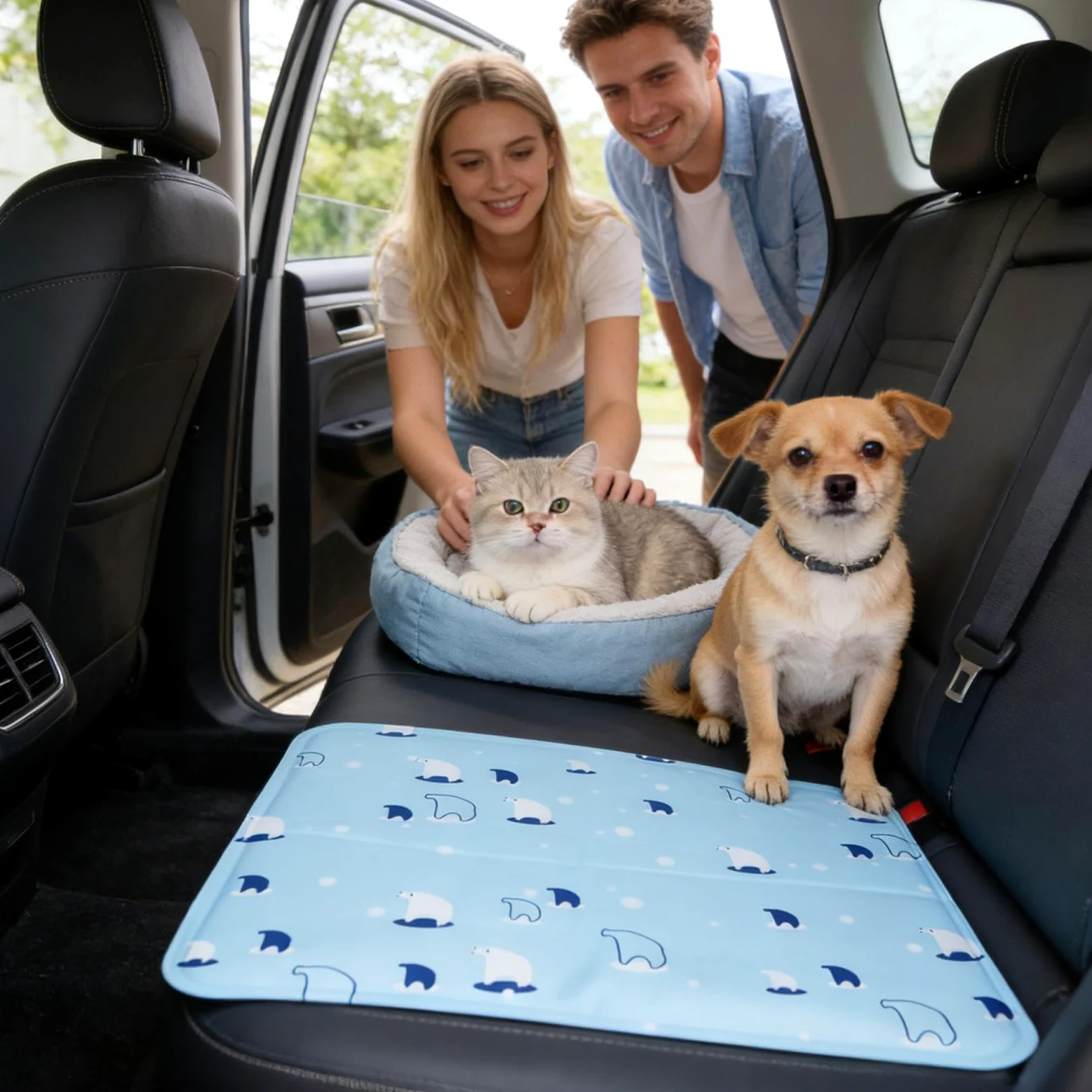 Generico Tappetino Rinfrescante per Cani Estivo Antimorso per Animali | Gel Rinfrescante per Cani per Razze Piccole e Medie, da Usare per , Campeggio, Viaggio,