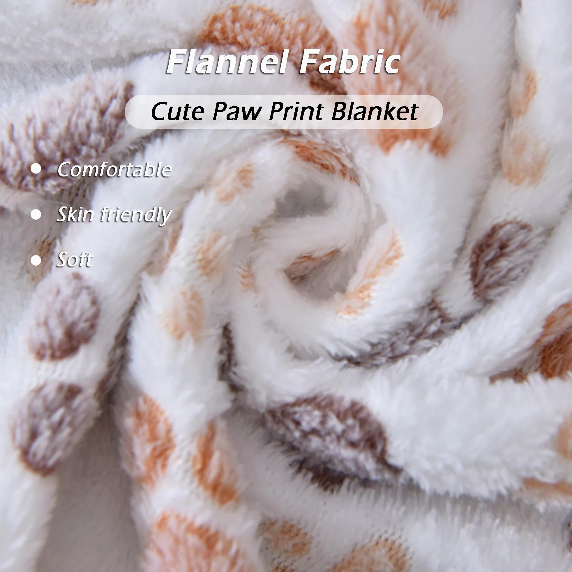 Coperta in flanella per animali domestici, lavabile, con stampa di zampe, per letto, divano, auto, coperta calmante per cani, gatti e cani, morbida coperta per animali domestici (grigio, 6