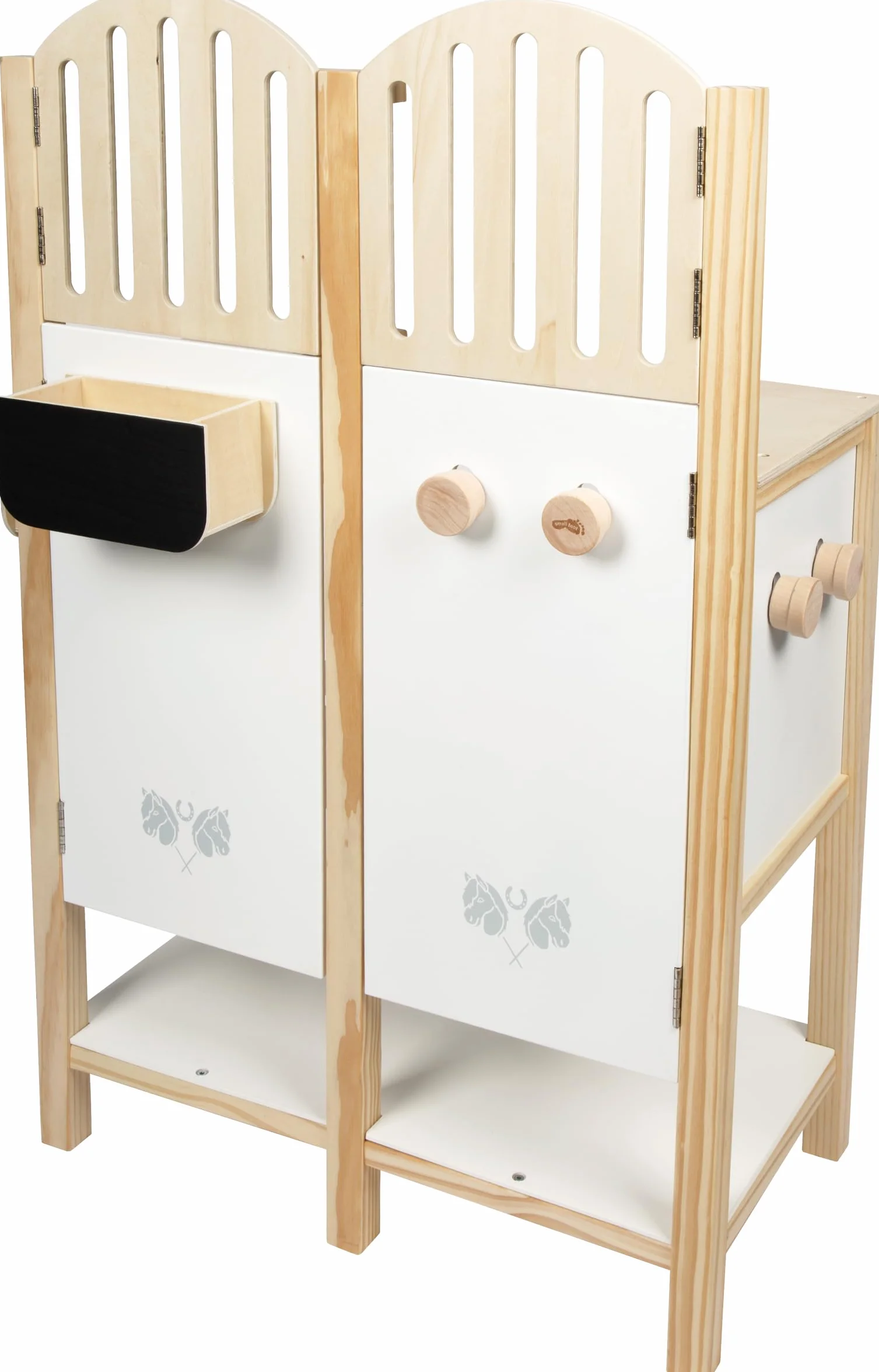 small foot Stalla per cavallucci, box in legno per due cavallucci, per bambini dai 3 anni, 12795