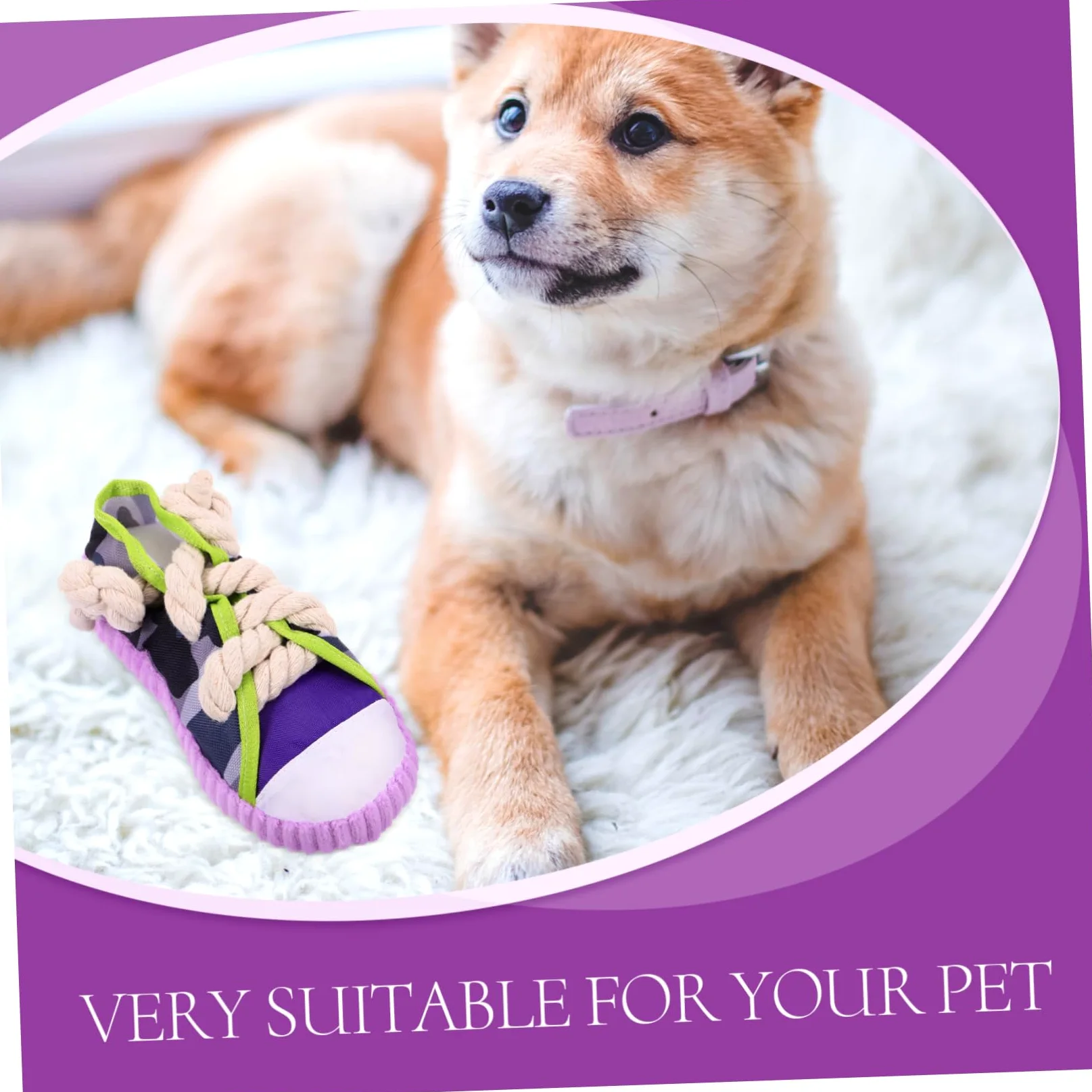 Yardwe Giocattolo Da Masticare Per Cani Giocattolo Molare Resistente Forma Divertente Per Piccoli Cani Materiale Sicuro e Leggero Aiuta Pulire i Denti e Alleviare i Problemi Di