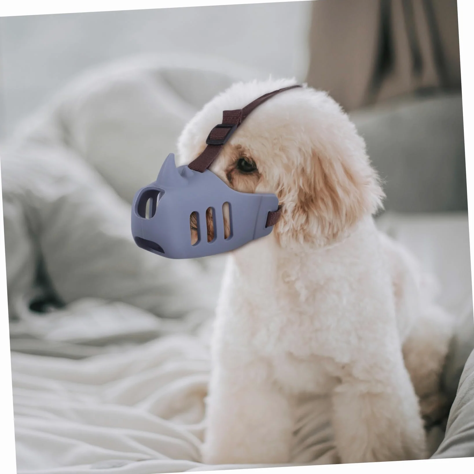ERINGOGO Museruola per Cani Media e Grande in Silicone Regolabile 3 Pezzi Antiaucciato e Prevenzione Morsi Colore alla Moda per Uso Prolungato