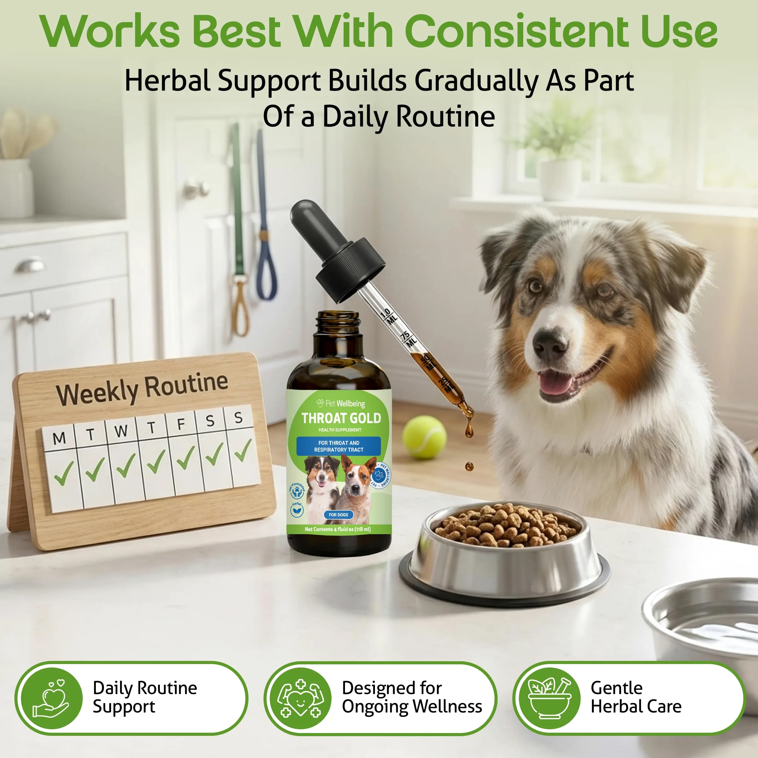 Pet Wellbeing Gola Oro - Tosse E Gola Succhietto.
