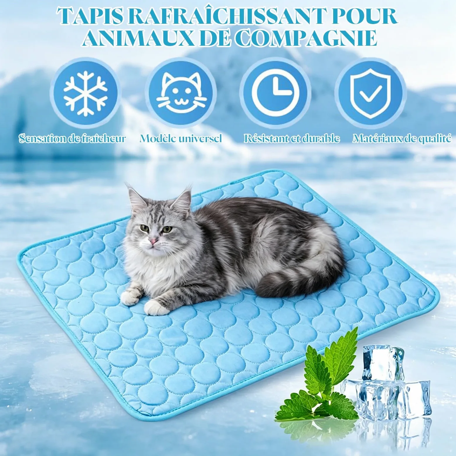Coolnap Tappetino Per Cani, Tappetino Rinfrescante per Cani, Rinfrescante Auto-Raffreddante Estivo
