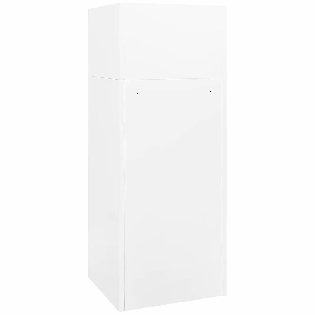 Armadietto per Sella Bianco 53x53x140 cm in Acciaio