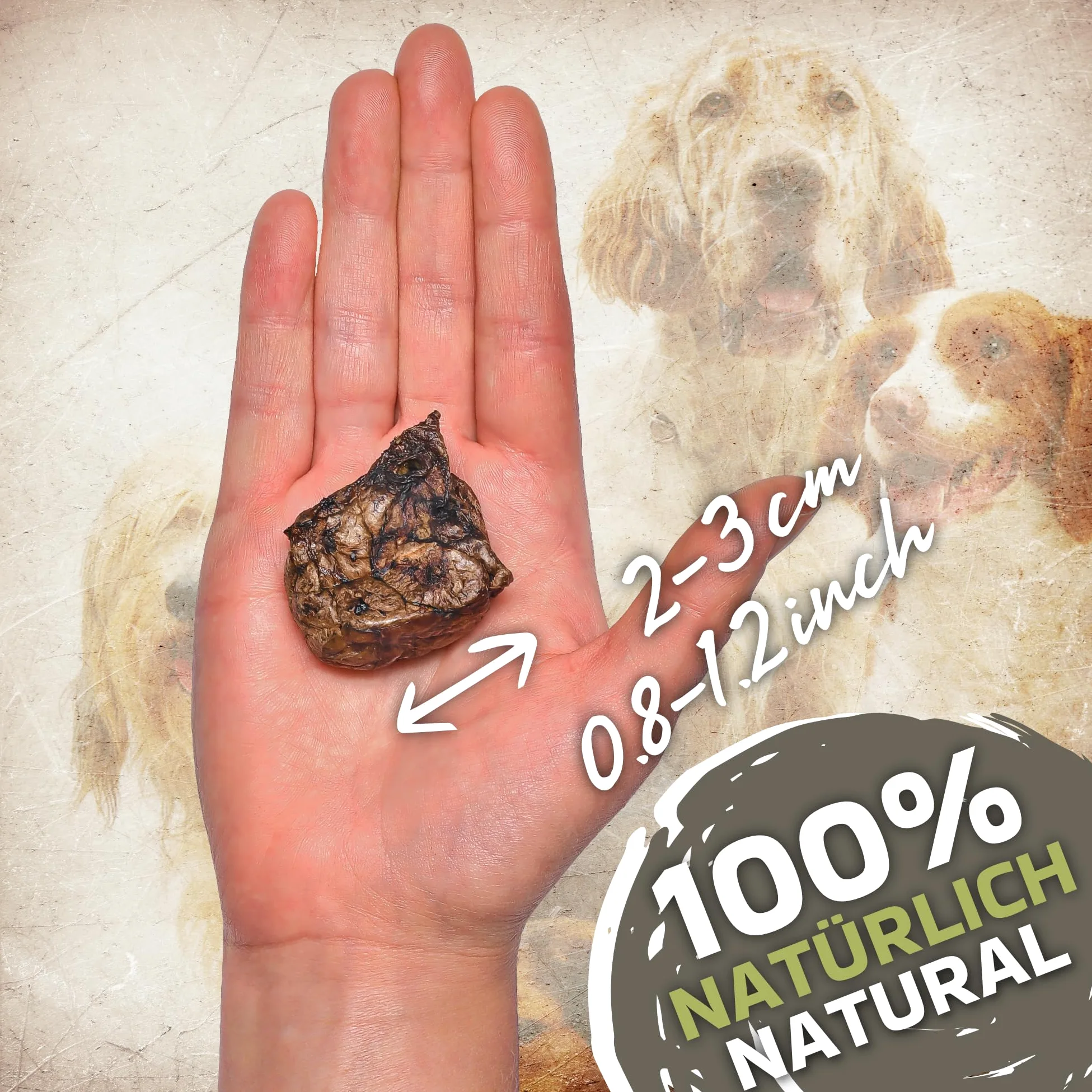 Polmoni bovini tagliati | essiccati naturalmente – Confezione da 1 kg | Delicati per cani | Alta qualità e sani | Ideale per tutte le razze di cani e taglie