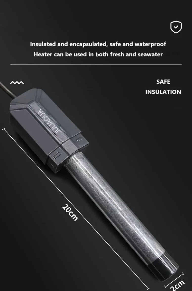 Riscaldatore acquario con display temperatura Eco riscaldatore regolabile 25 W/50 W/100 W/200 W/300 W/500 W (E-300 W)