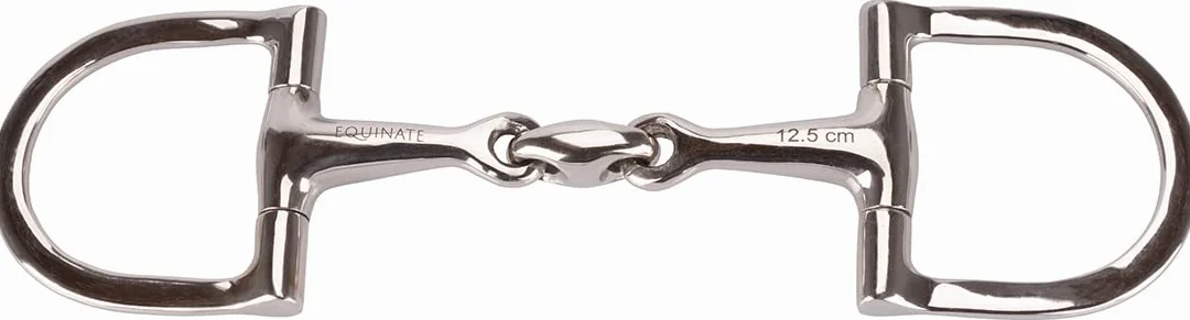Equinate Anello a D in acciaio inox, 16 mm, doppia rottura, 11,5 cm, dentatura anatomica e delicata con azione delicata, indicazione delle dimensioni incise al laser