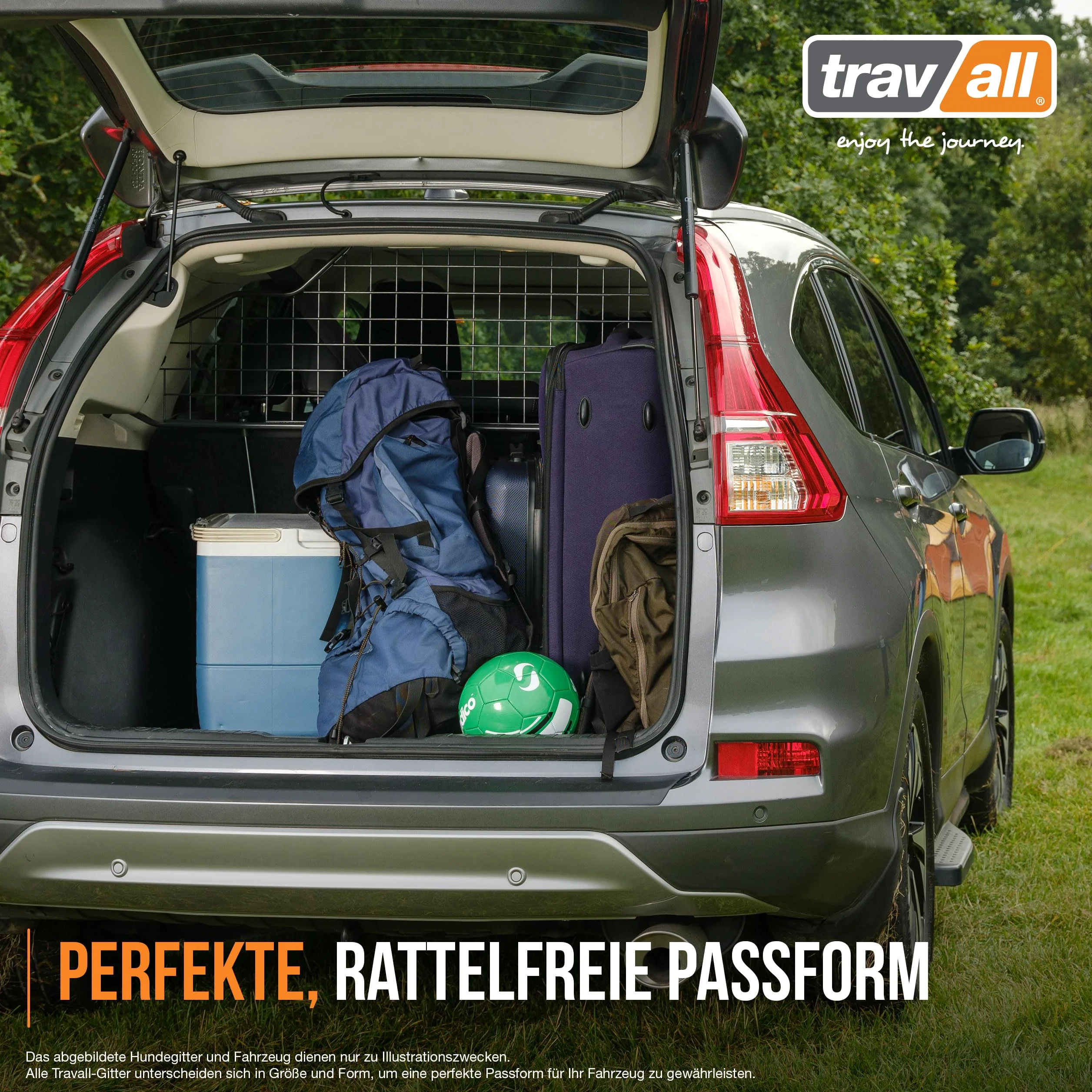 Travall Guard Griglia di Protezione Compatibili con Suzuki Vitara (2015-Corrente) TDG1504 – Griglia Divisoria Specifica in Acciaio Dolce