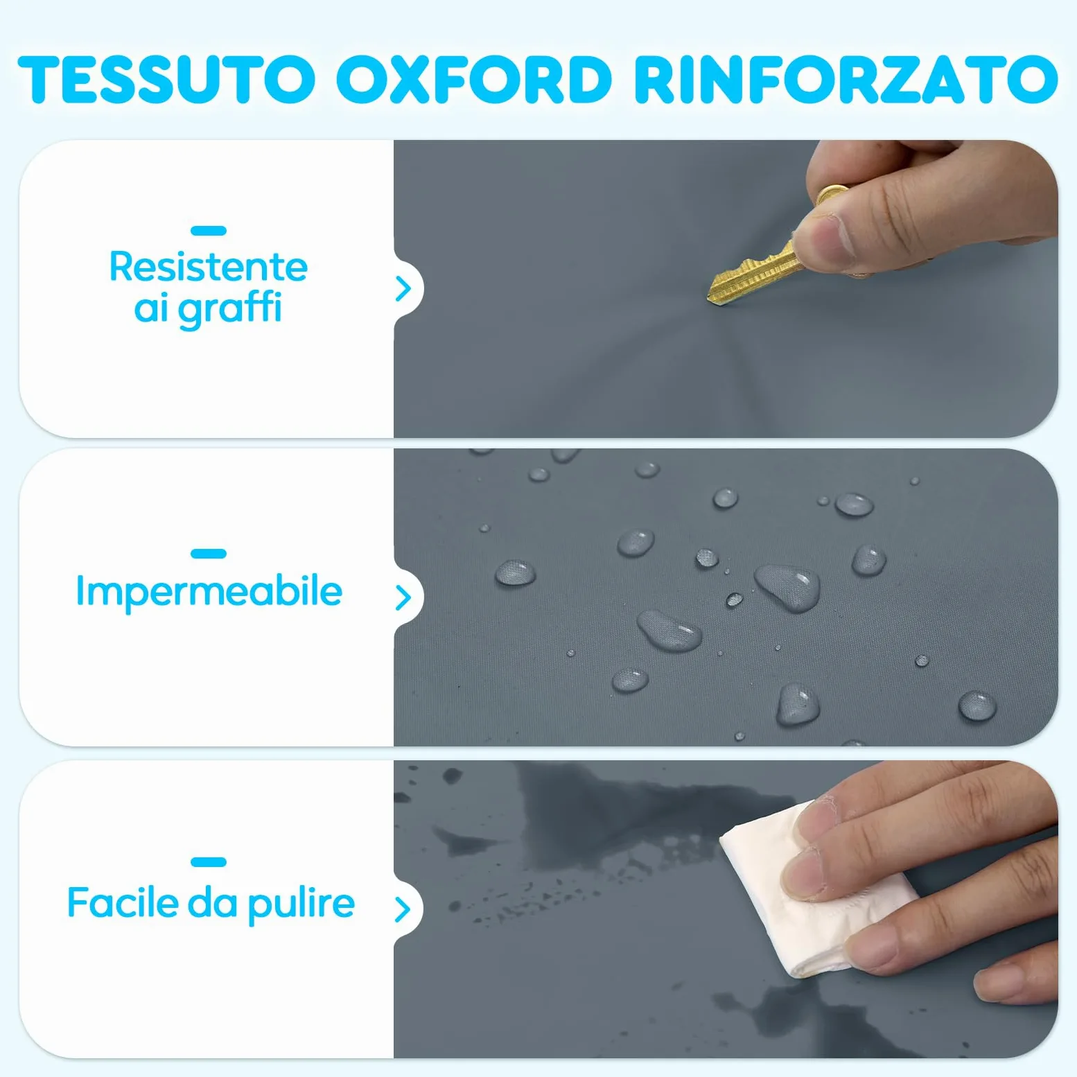 Mora Pets Tappetino Refrigerante per Cani e Gatti Tappeto Rinfrescante in Gel Non Tossico Materassino Raffreddamento per Animali in Estate Grigio S 50 x 40 cm