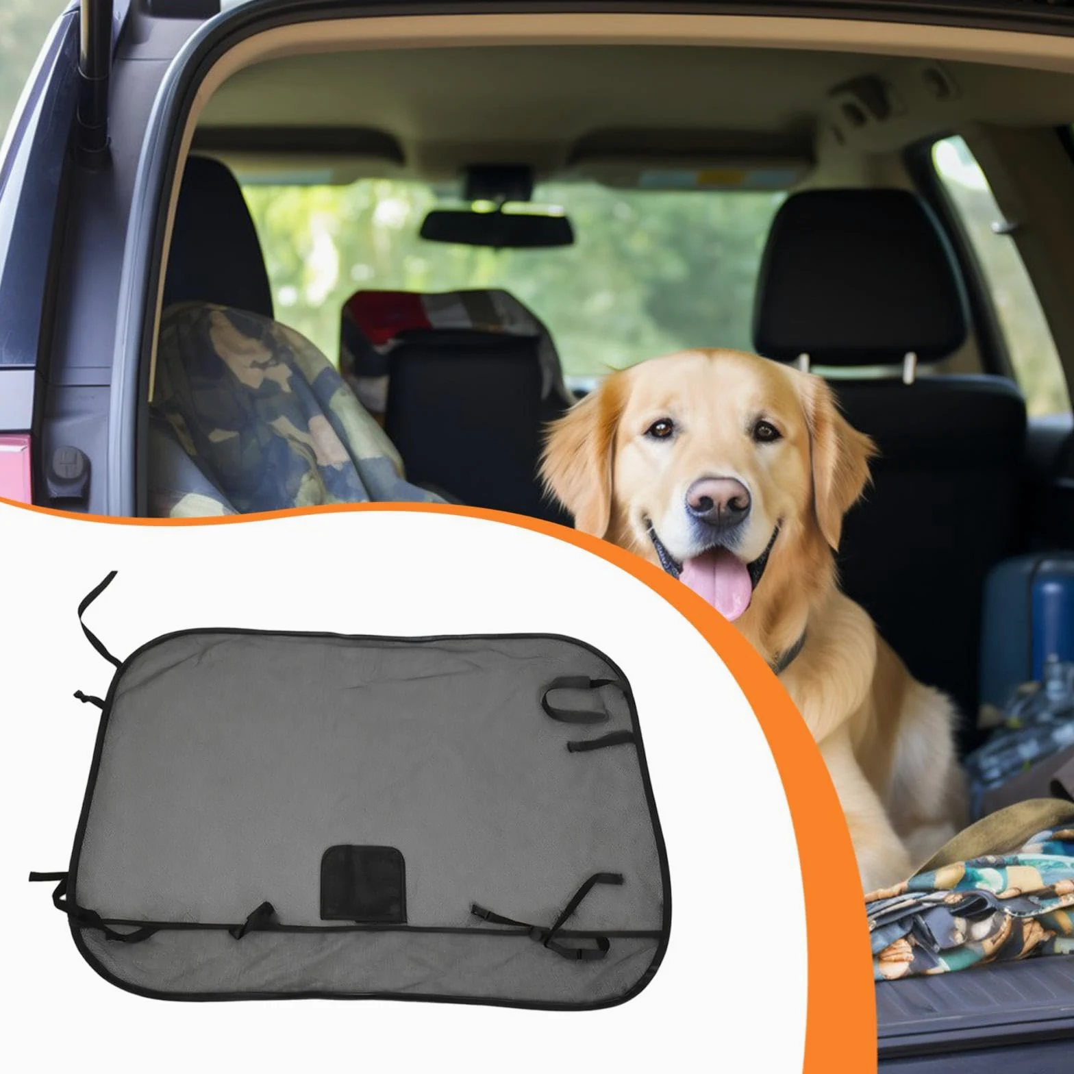 Generic Barriera Cane Rete Divisorio Animali Domestici Realizzata in PVC Robusto con Visibilità Chiara E Fissaggio Regolabile Adatta per, 133 Cm X 97 Cm