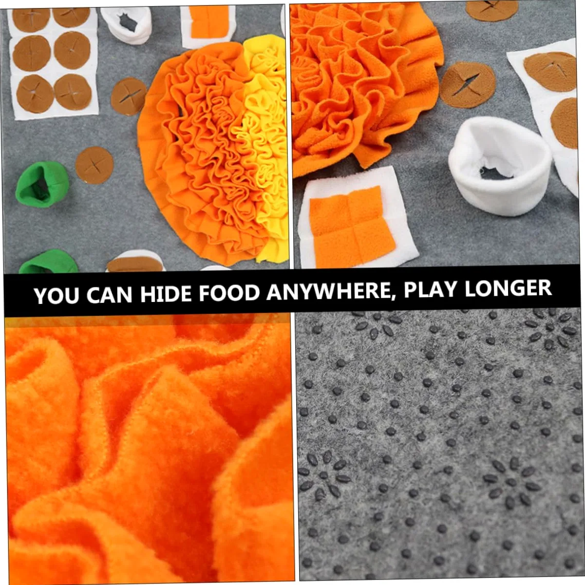 FRCOLOR Tappetino Olfattivo per Cani in Flanella Tappeto per Alimentazione Graduale Addestramento