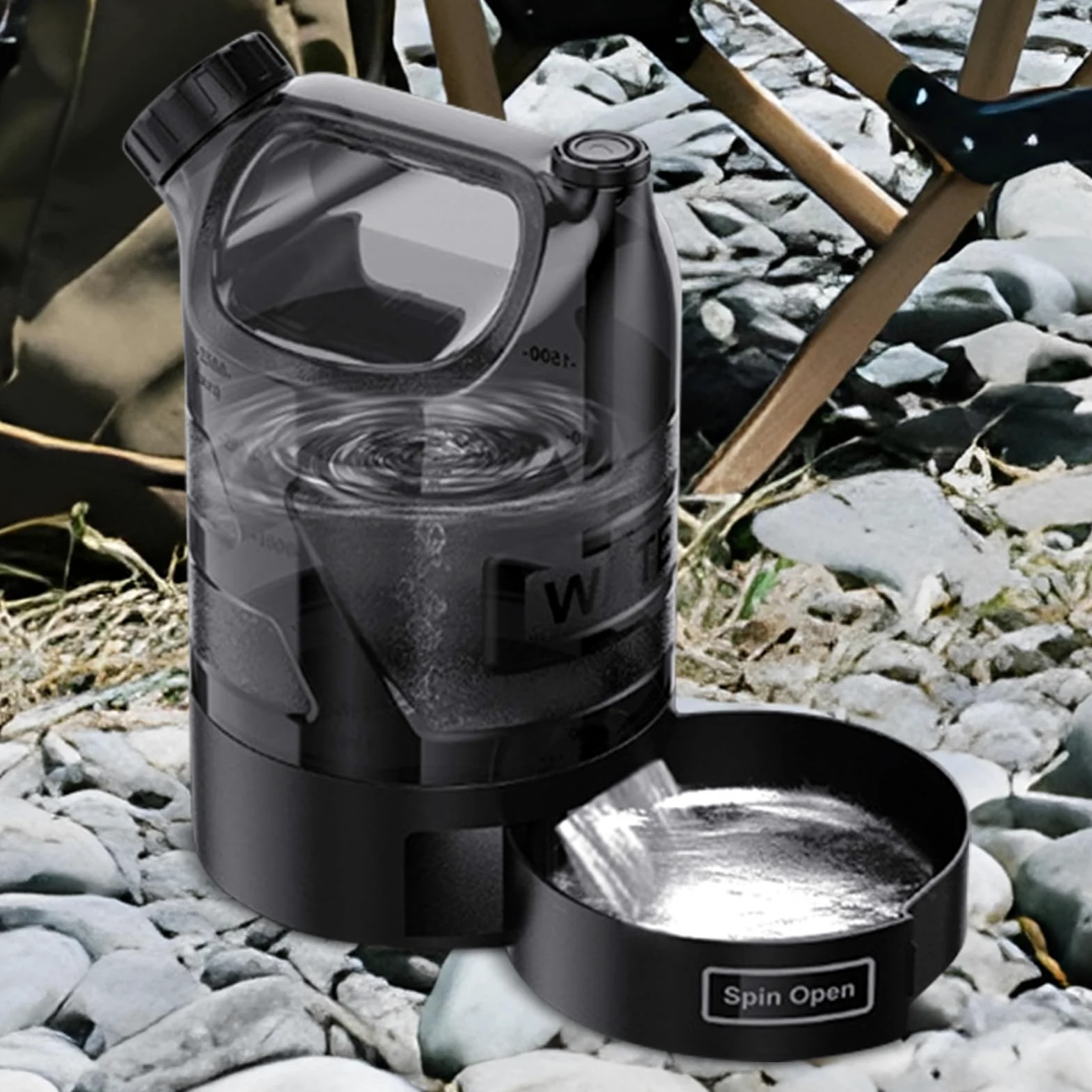 Borraccia Portatile Per Cani Dispenser Acqua Per Cani Da Passeggio | Bottiglia Antigoccia per Vacanze, Escursioni, Campeggio e Spiaggia
