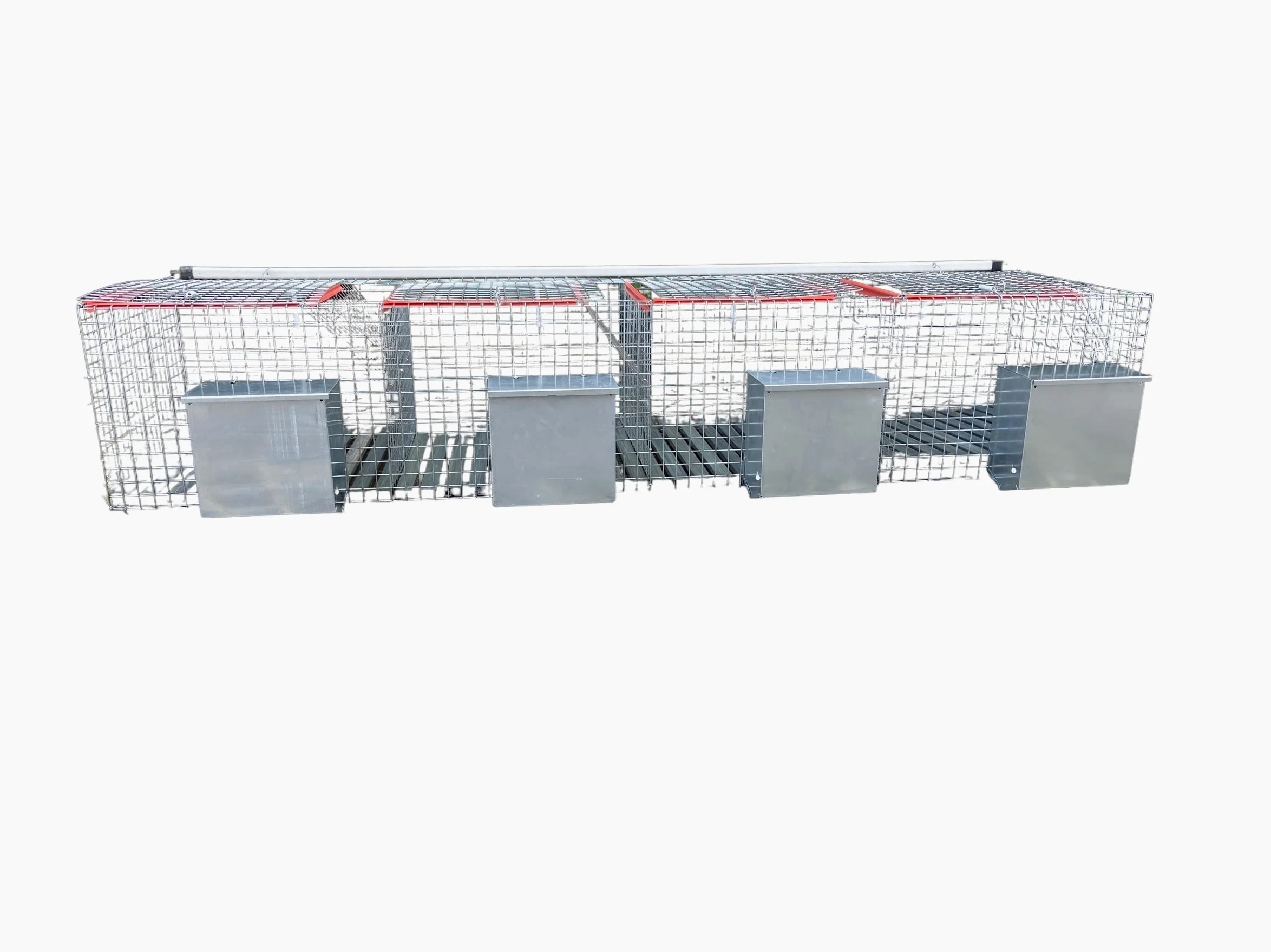 GABBIA PER CONIGLI FATTRICI 4 FORI CM 200X50X34H