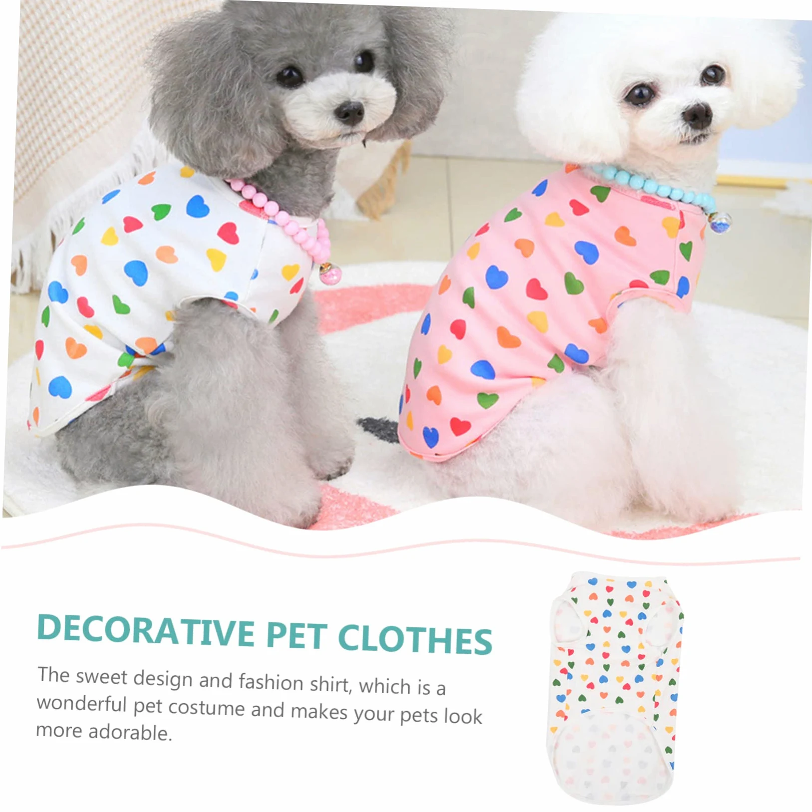 YARNOW 5 Pezzi Di Abbigliamento Per Feste Per Animali Domestici Costume Per Gatti Maglietta Resistente Allusura Per Cani Elegante Abbigliamento Decorativo
