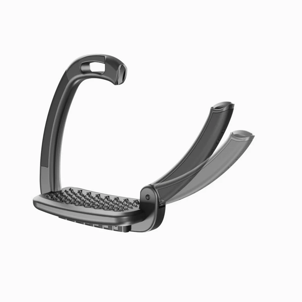 Staffa di ricambio con copertura laterale doppia, colore nero, 120 mm