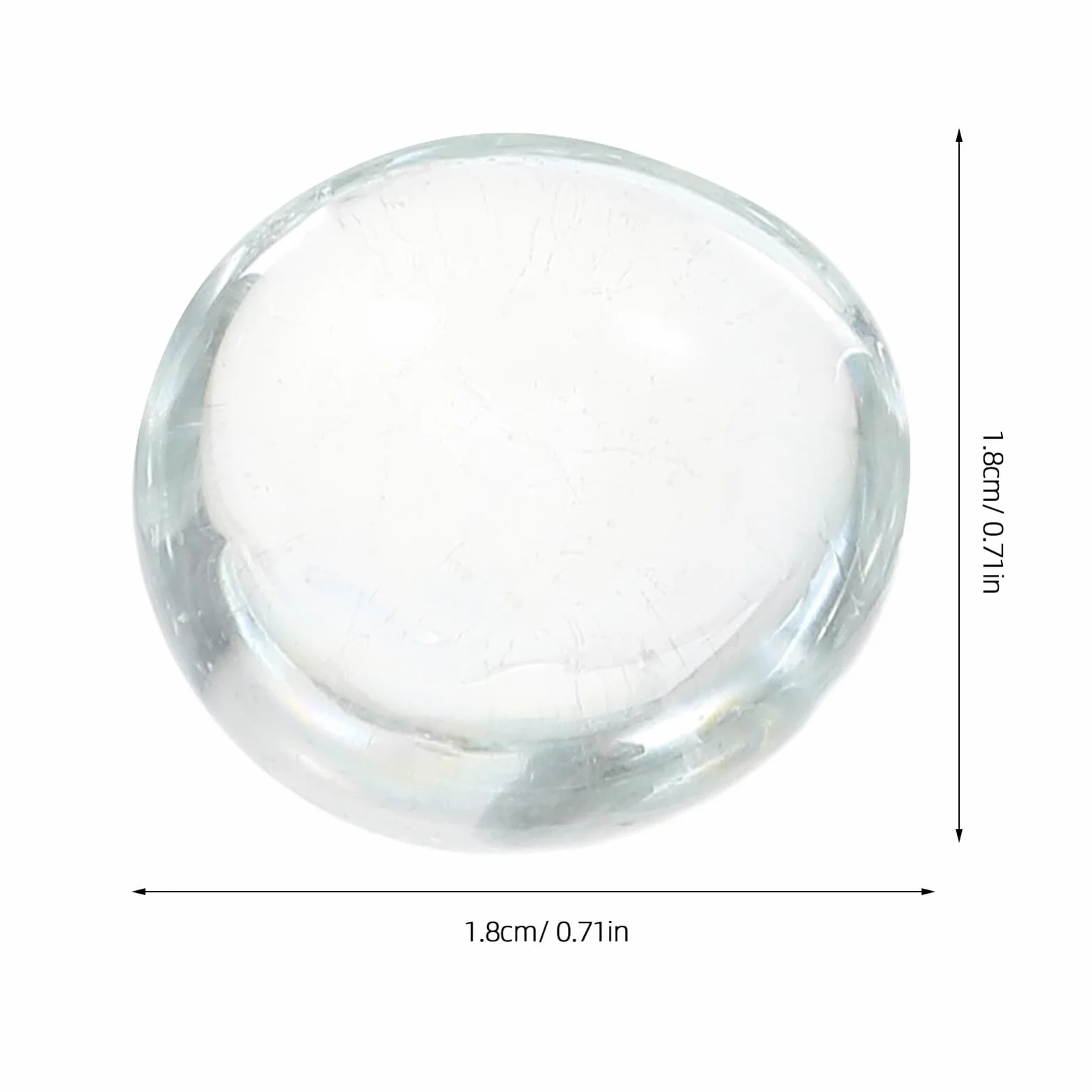 Sassi di Vetro Piatti e Trasparenti 17-19 Mm per Decorazioni da Giardino e Terrari, Resistenti allo Sbiadimento alla Scheggiatura, Confezione da 1800g