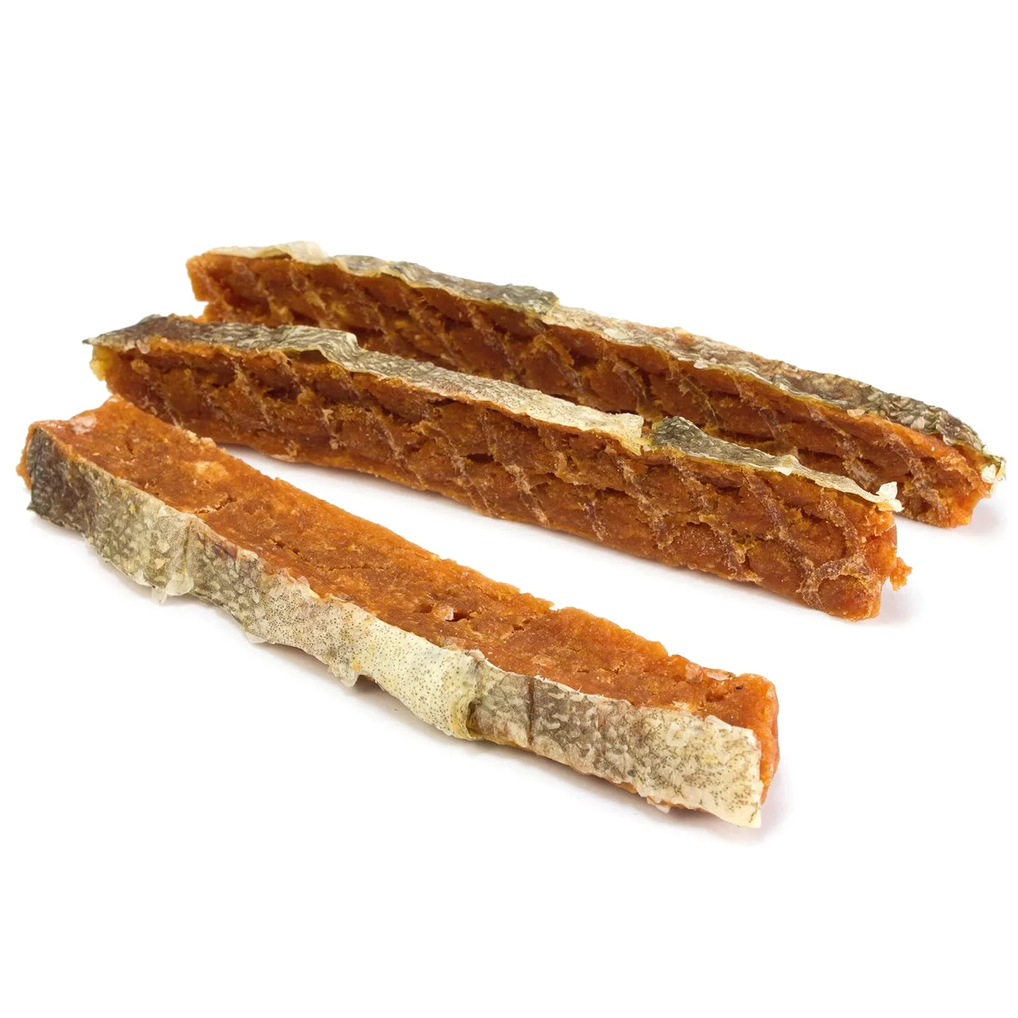 Barrette di salmone con pelle (Sfuso - 3 Kg) - Snack naturali per cani