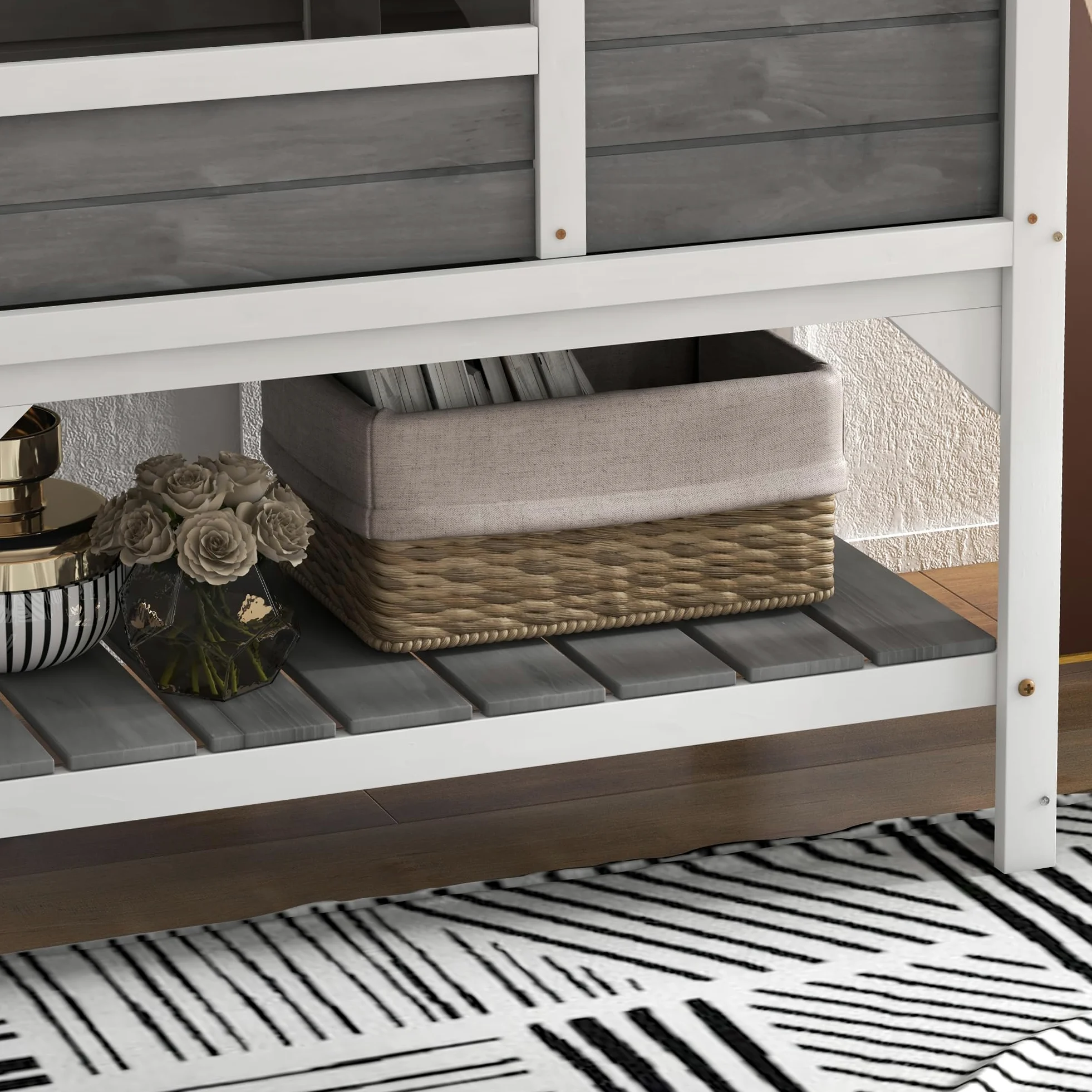 PawHut Recinto per tartarughe su gambe con ripiano portaoggetti - legno d'abete - interno ed esterno - dim. 103H x 84L x 51W cm grigio chiaro
