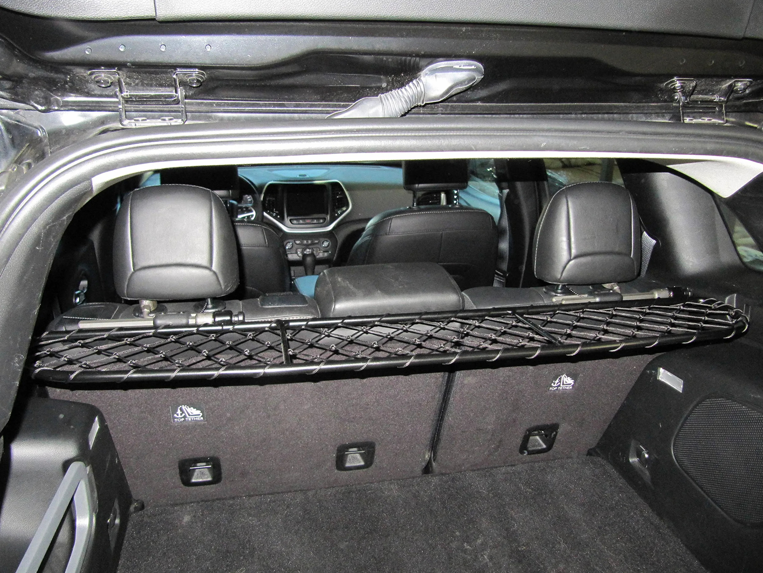 ERGOTECH Divisorio Griglia Rete Divisoria per Jeep Cherokee (dal 2014 in Poi) RDA65-XS16, per Trasporto Cani e Bagagli