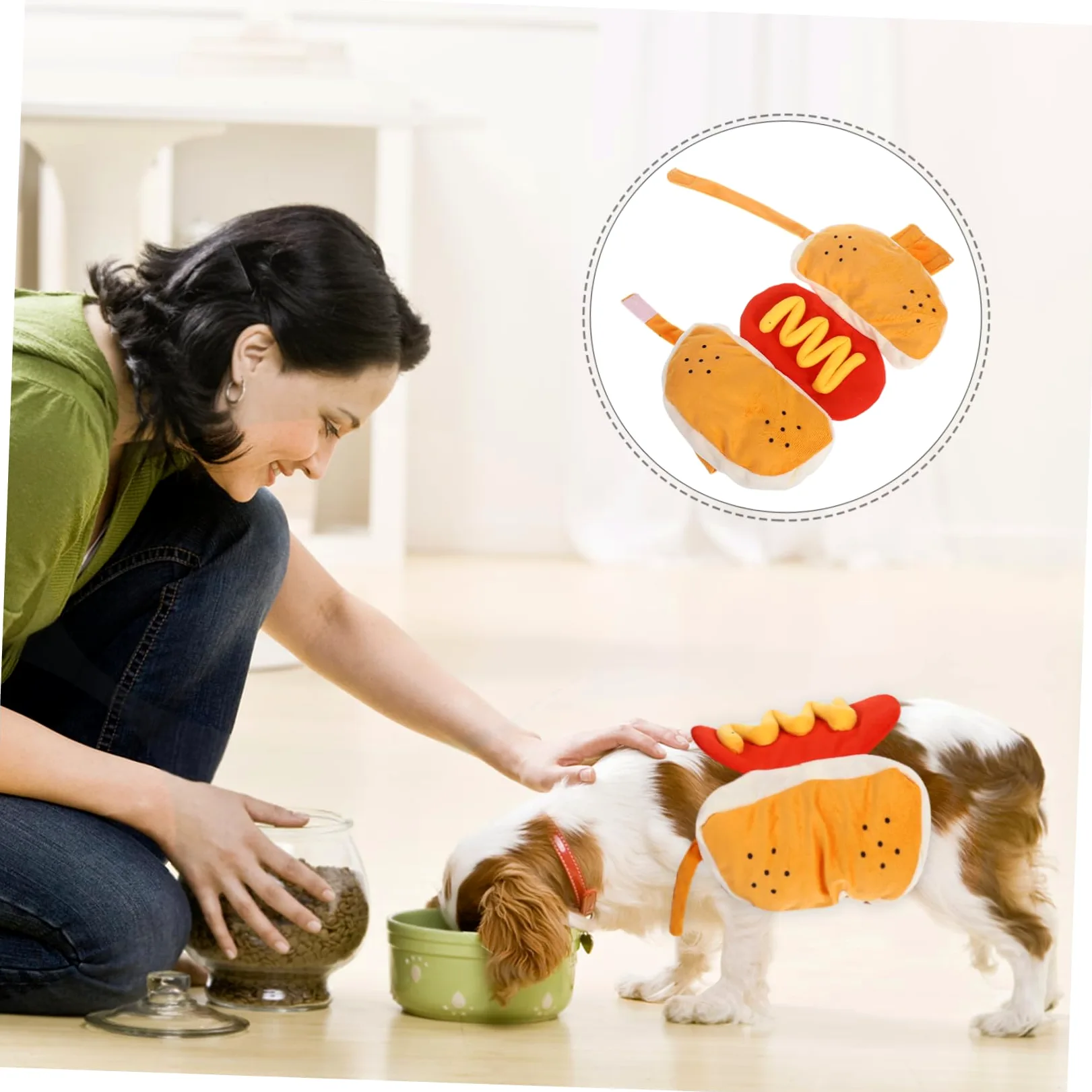 YARNOW 3 Pz Cappotto Per Cani Vestiti Per Animali Domestici Di Natale Costume Da Cosplay Per Cani Da Festival Vestiti Cosplay Per Animali Da Compagnia Costume Da Cane Hamburger Zucca