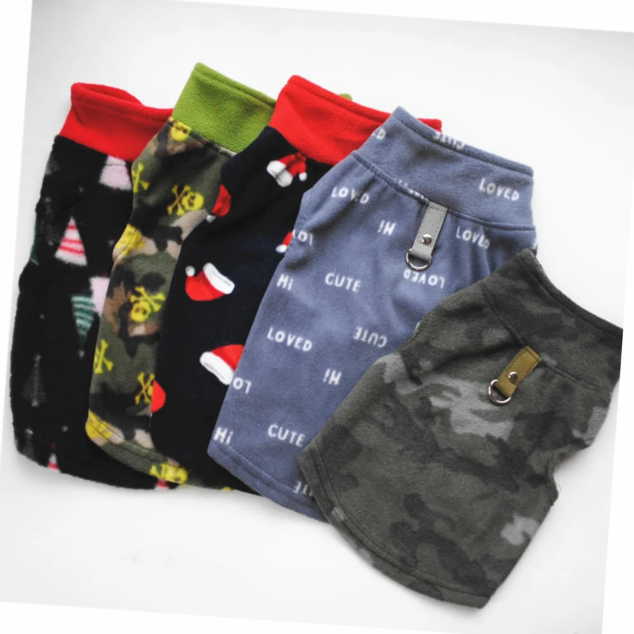 HMJGDHX 2 Pezzi Prodotti per Animali Domestici Vestiti Caldi per Cani Bomboniere Natalizie per Cani Vestiti Natalizi per Animali Domestici Maglione per Cani Renna di Natale per Animali Costume Cosplay