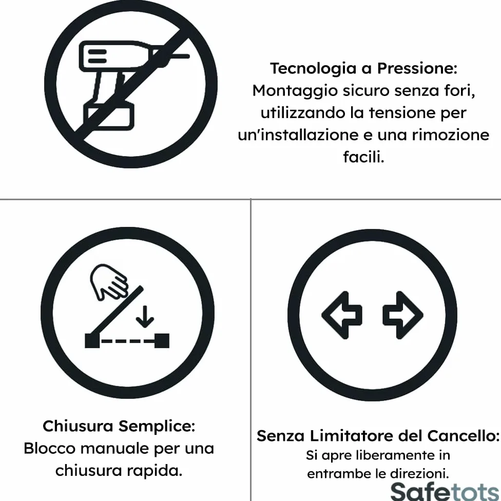 Bettacare Cancelletto per Cani Extra Largo per Corridoio, 97cm - 103cm, Nero, Cancelletto per Animali Domestici a Pressione, Barriera di Sicurezza per Cuccioli Adatta a Corridoi e Spazi Ampi