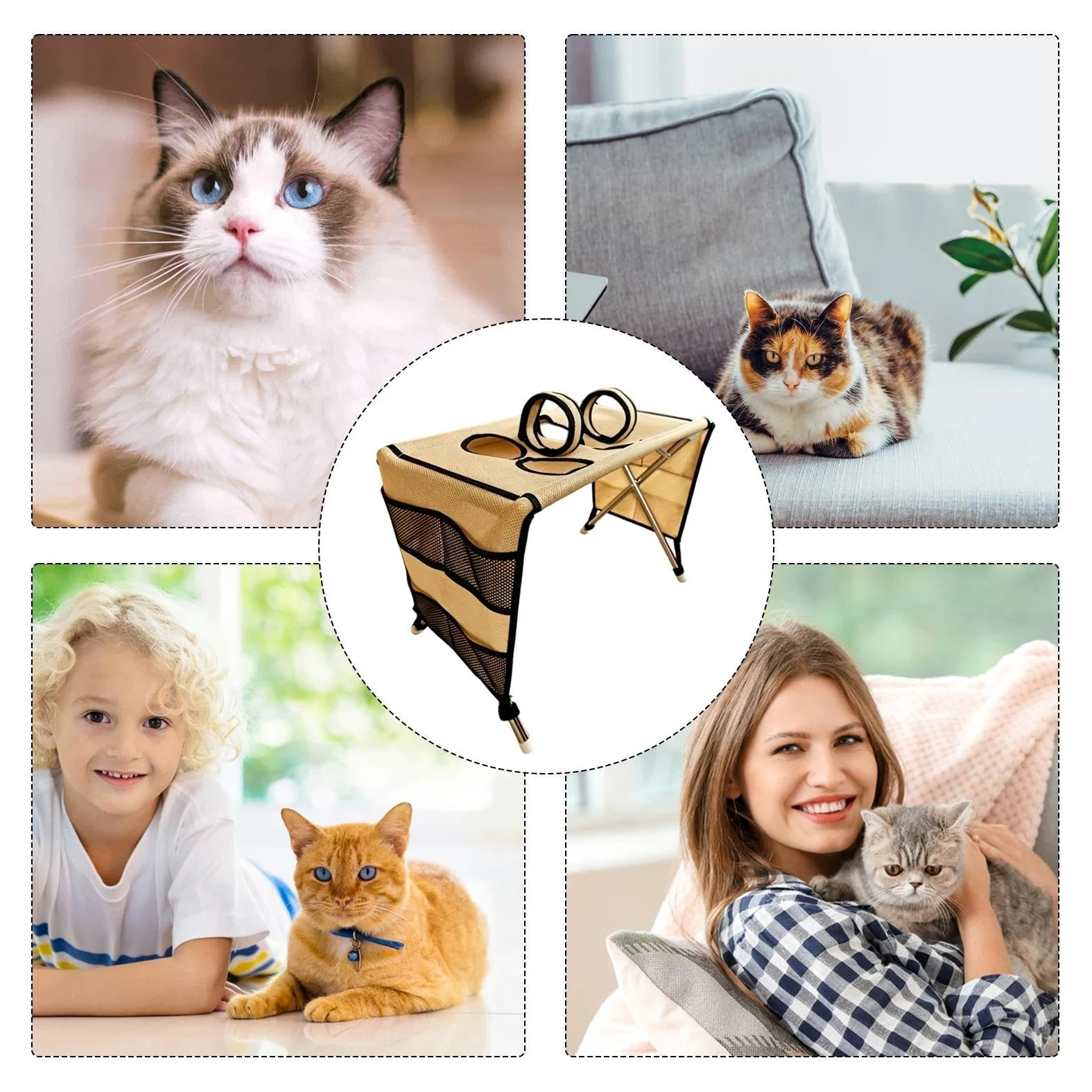 Tavolo Da Toelettatura Per Cani Di Supporto Traspirante E Smontabile | Amaca Toelettatura Cani Per Cuccioli Gatti Bagno Doccia Lavaggio Rifinitura Taglio Tosatura Spazzolatura Salone