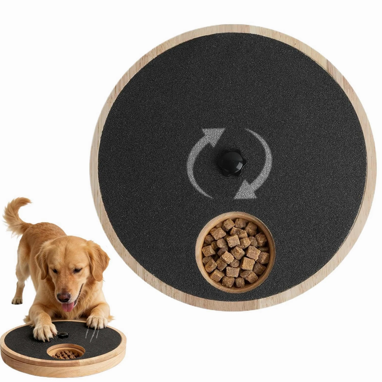 Tagliaunghie per Cani a Rotazione Gadget in legno per arricchimento | Giocattolo per Unghie Cane Adatto per cuccioli, razze piccole e grandi, camera da , balcone,