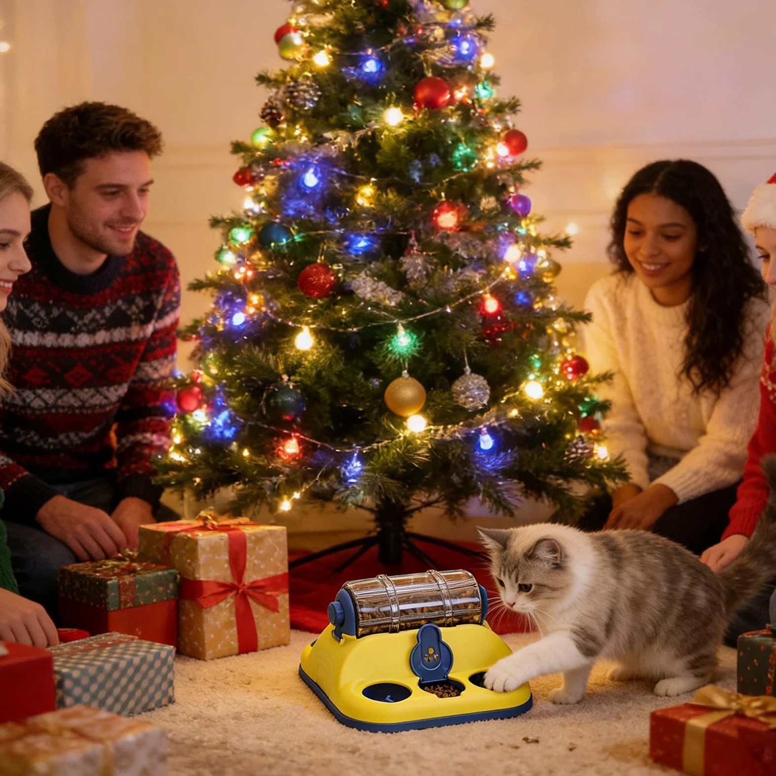 Puzzle per Cani Giochi Interattivi Divertenti con Cibo | Giocattoli Arricchimento per Cani con Dispensatore Premi Per Gatti Cuccioli Noia Addestramento Compleanno Natale