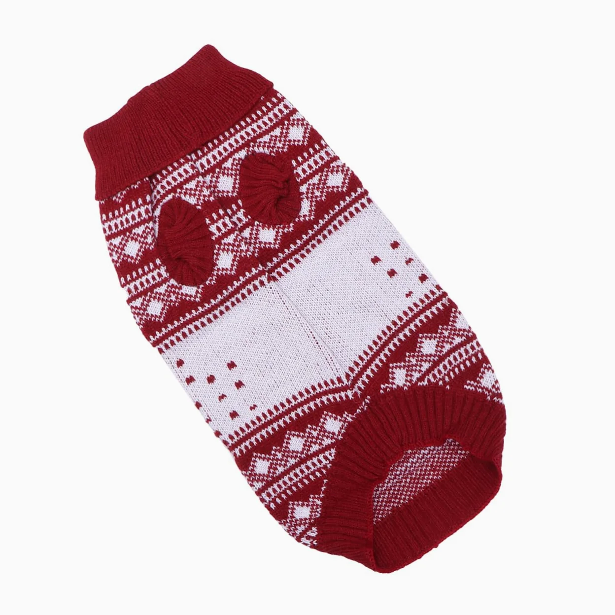 BESPORTBLE 3 Pz Abbigliamento Natalizio per Animali Domestici Costume Cane Natale Maglioncini Cane Cucciolo Natale del Cane Maglioni Natalizi Vestiti Autunno e Inverno Maglione Rosso