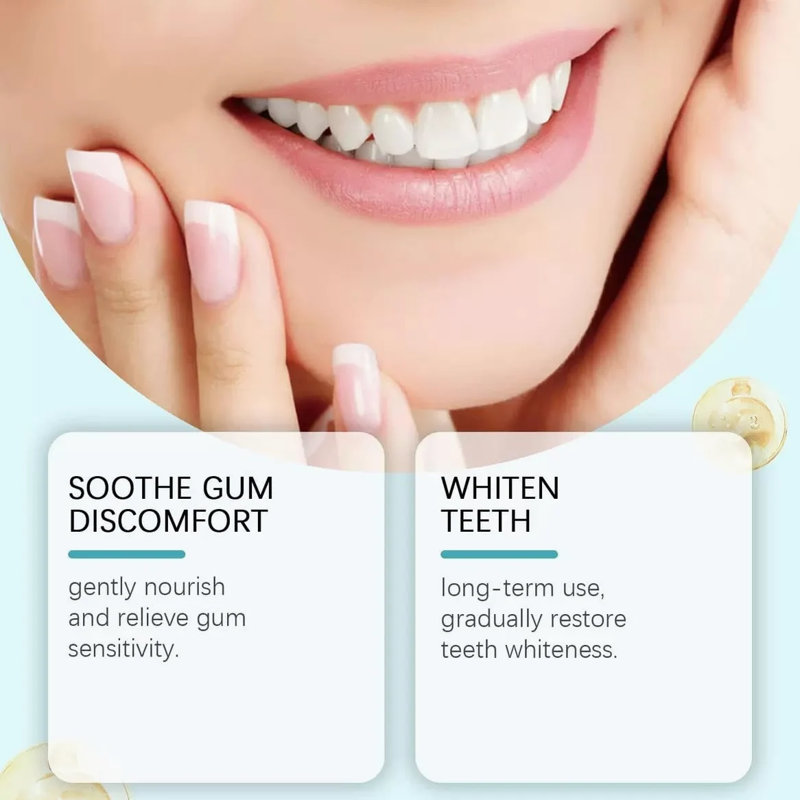 Niacinamide Dentifricio sbiancante per adulti, dentifricio sbiancante radiante, senza fluoro per denti sensibili, alito fresco, rimuove lo scolorimento dei denti. (5 pezzi)