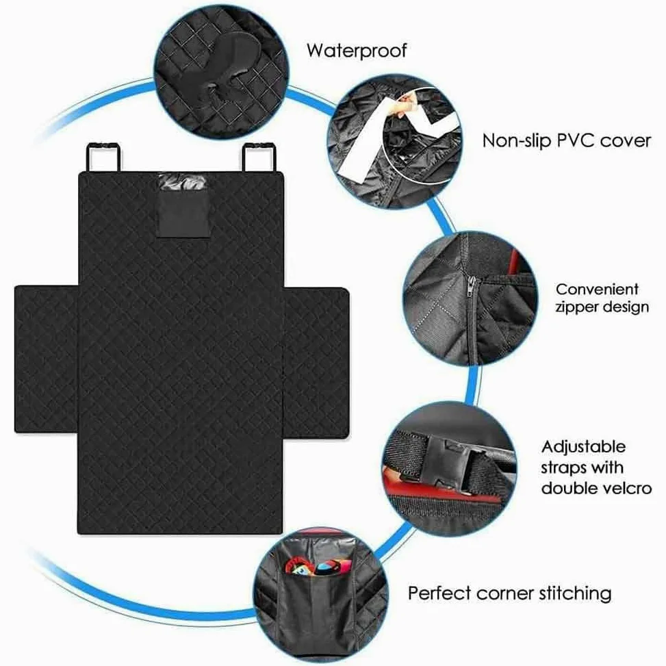 Copribagagliaio Auto Cane per Dodge Journey Hornet, Telo Protezione Bagagliaio Cani Impermeabile con Paracolpi Copertura Sedile Posteriore