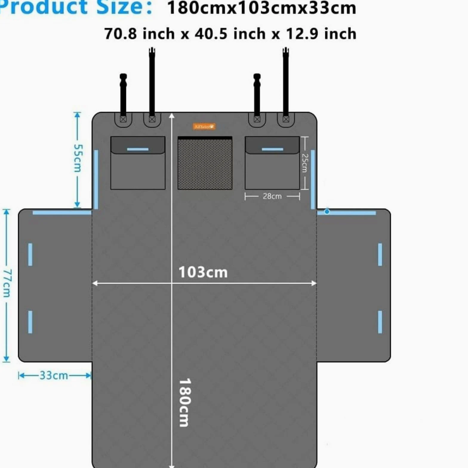 Telo Auto per Cani Bagagliaio per Buick GL8 2011, Custodia per Baule Auto Protezione Bagagliaio Antiscivolo Impermeabile Coperta per Cani