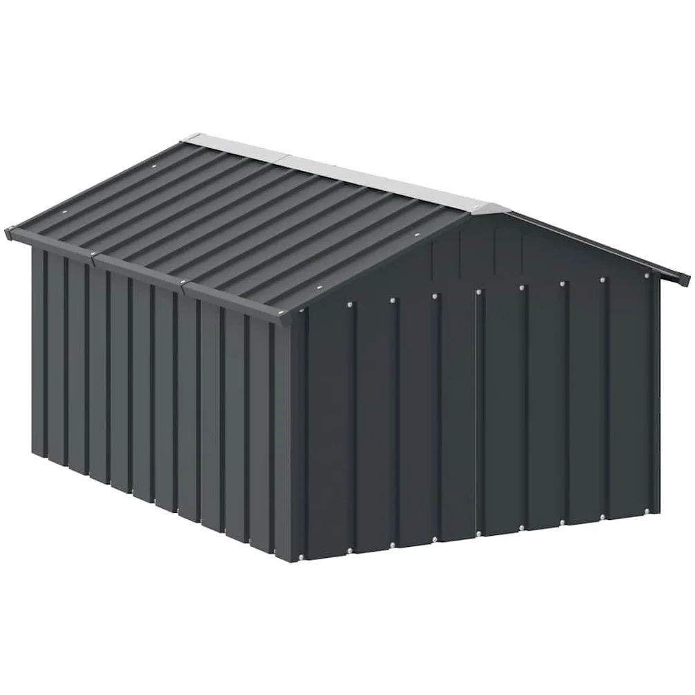 vidaXL Casetta per Cani Antracite 116,5x153x81,5 cm Acciaio Zincato