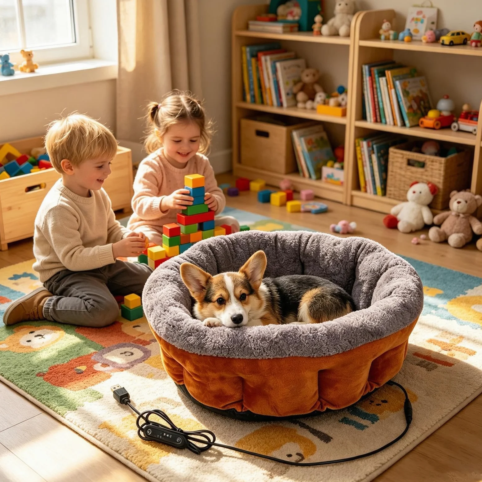 Cuccia riscaldata per gatti con temperatura regolabile, rimovibile e lavabile | Cuccia riscaldata per gatti, cuccioli, cani, casa, soggiorno, camera da letto