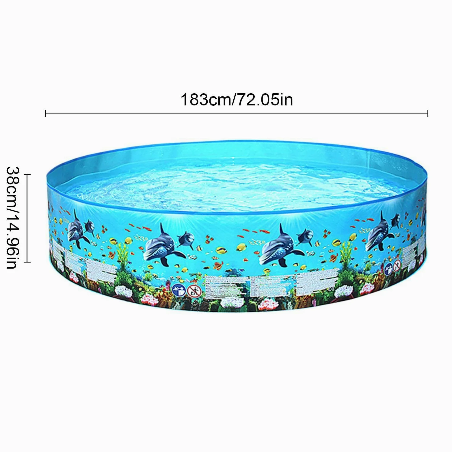 Piscina Rigida Pieghevole Vasca Non Gonfiabile Per Feste E Nuoto All'Aperto | Piscina Ad Acqua Con Pareti Rigide Per Giardino, Cortile, Retrocortile, Corte, Prato, Patio, , Adulti, Bambini