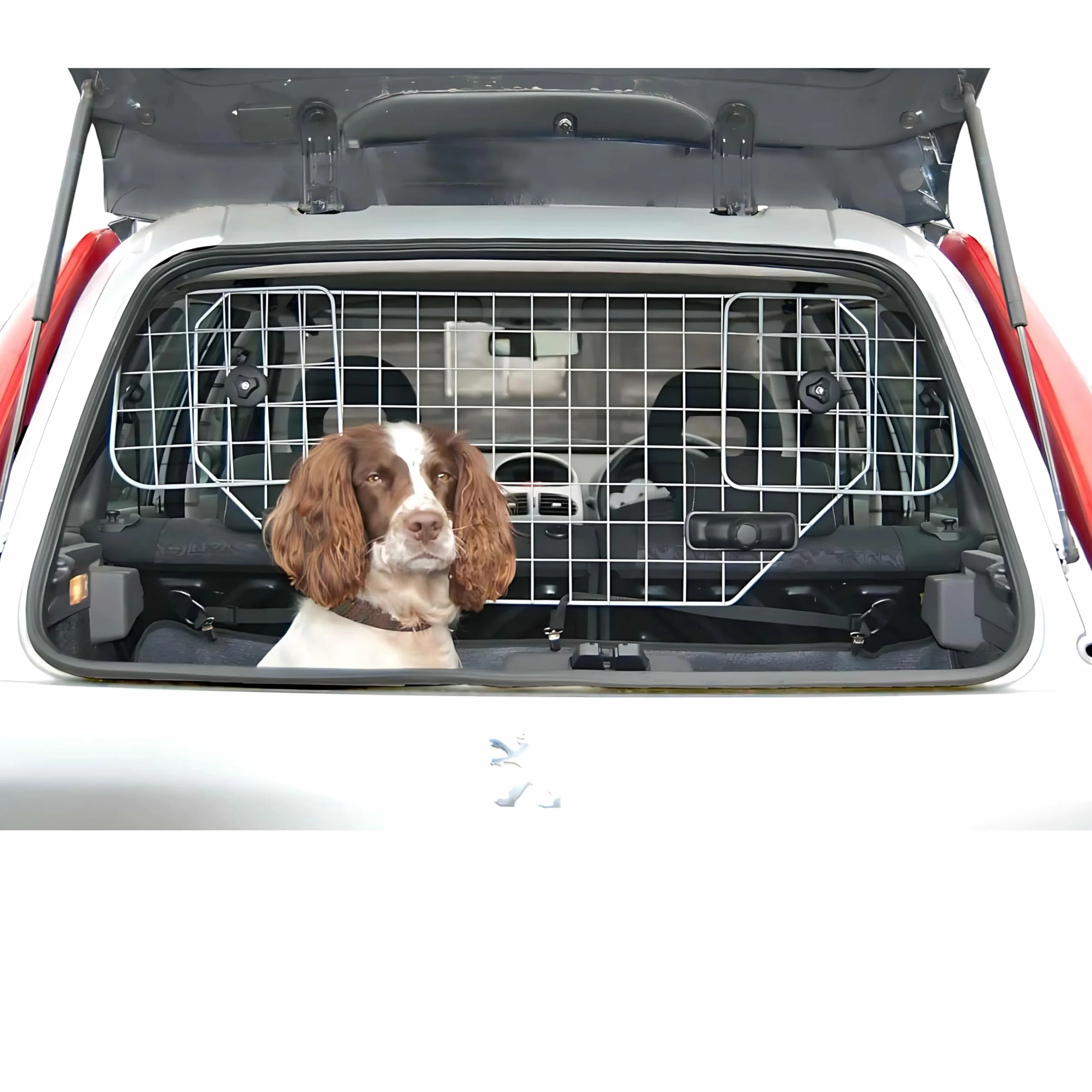 Speedwellstar Griglia Divisoria Cane Bagagliaio Auto Universale Regolabile – Barriera Mesh in Metallo con Fissaggio Poggiatesta