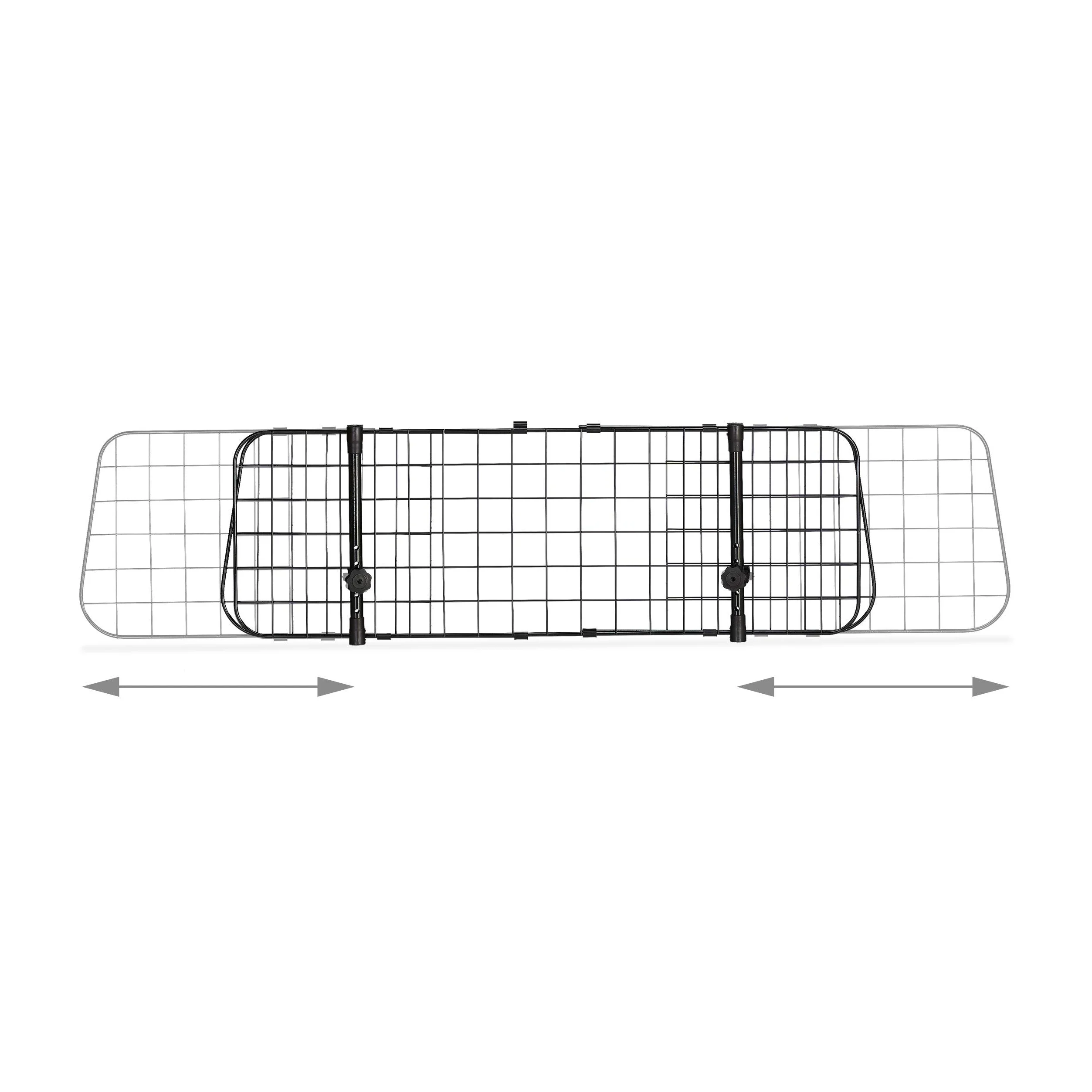 Relaxdays Griglia Auto per Cani, Grata Universale, Larghezza Regolabile, Divisore Bagagliaio, HxL: 32 x 92-136 cm, Nero