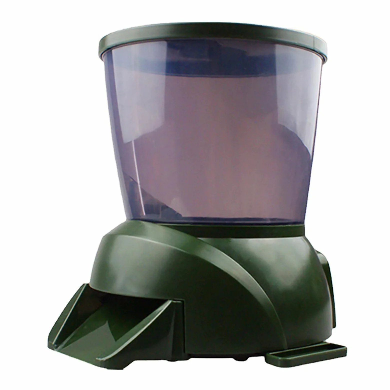 MObyat Distributore Automatico di Mangime per Koi da 4,25 Litri, Resistente alle Intemperie E agli Animali Selvatici, con Secchio Trasparente E Schermo LCD, Ampia Porzione Regolabile, Resistente