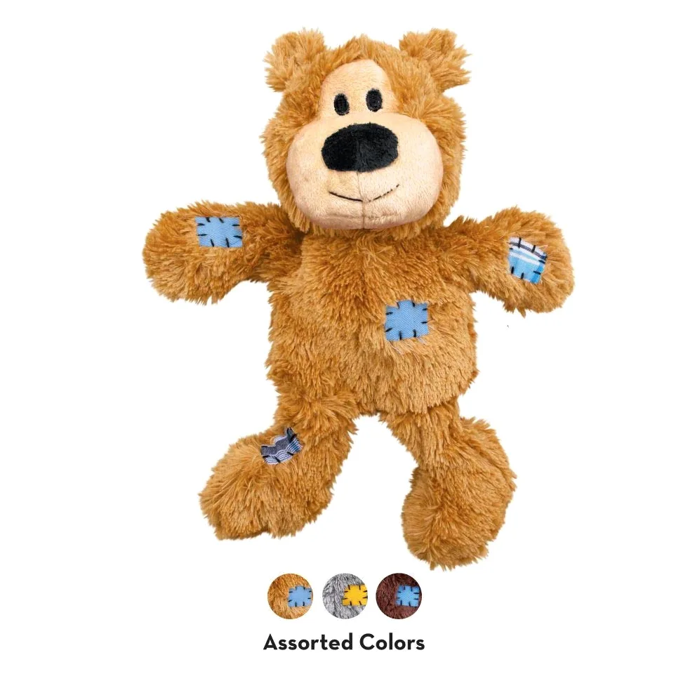 KONG Wild Knots - Orso giocattolo per cani, misura media/grande, 3 pezzi