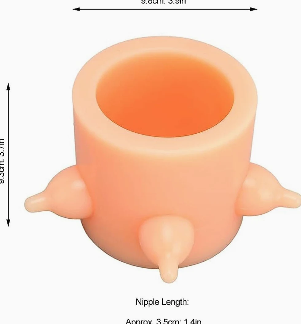 HEXEH Biberon for Cuccioli, Mangiatoie for Cuccioli for più Cuccioli, Ciotola for Latte for Cuccioli, 5 Capezzoli in Silicone for Cuccioli, Ciotola for Gattini, Cuccioli, capacità 350 Ml