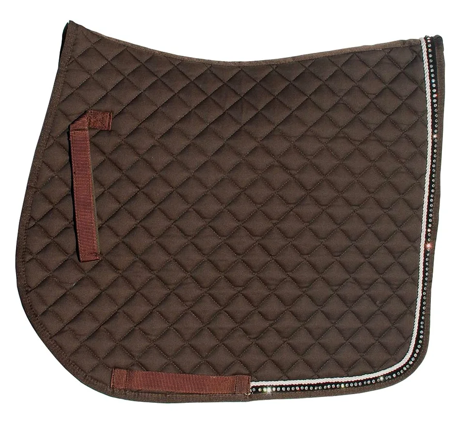Rhinegold Elite - Panno per Sella con Strass