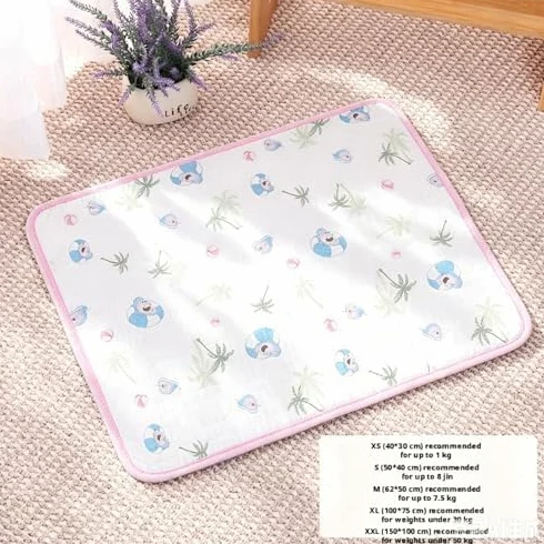Tappetino rinfrescante per cani, traspirante, non tossico, estivo, portatile, per cani e gatti, per interni ed esterni (L-70 x 55 cm)