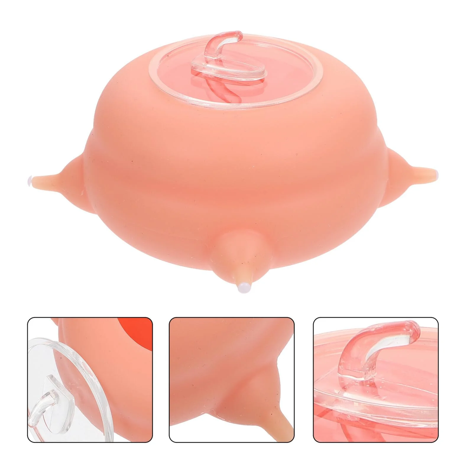 Homoyoyo Biberon Buona Elasticità in Silicone Rosa Strumento di Alimentazione Pratico per Allattamento Cuccioli e Gattini per Piccoli Animali Domestici