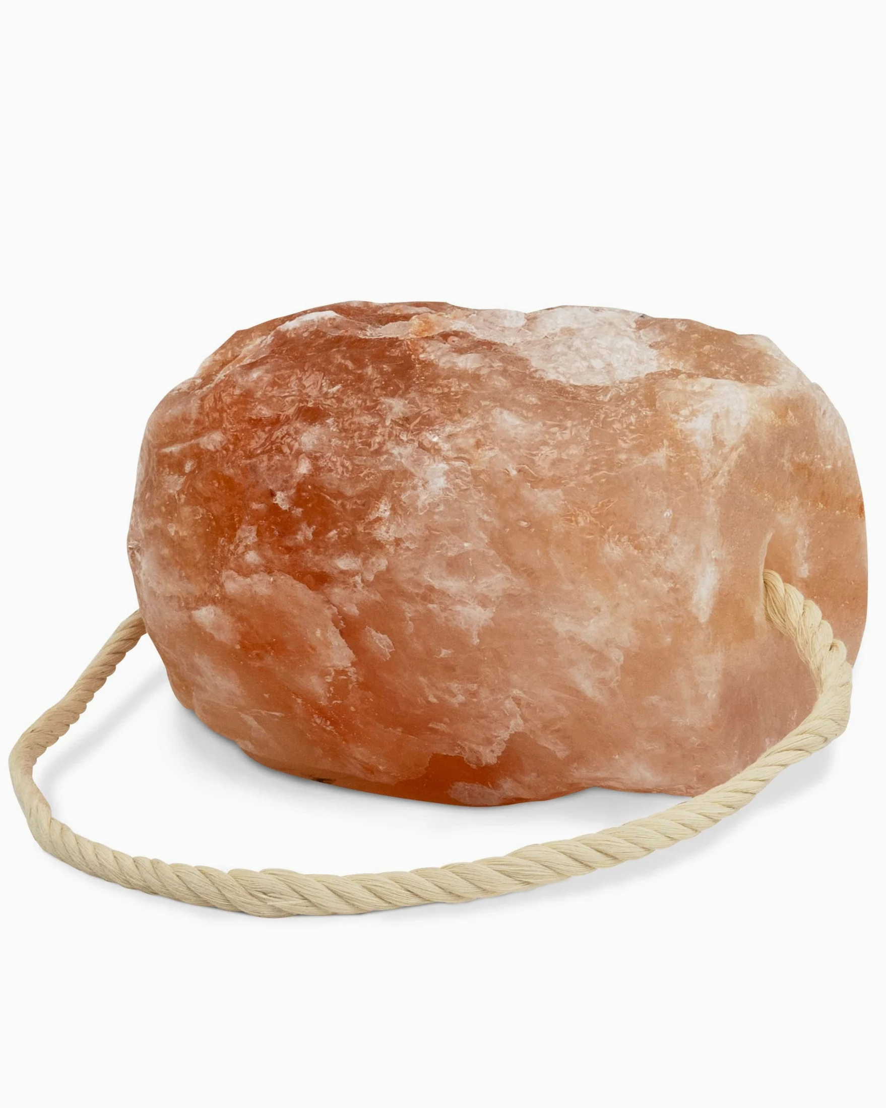 Pietra di Sale di Alta Qualità 'Cristallo di Rocca' Con Cordoncino - 4,7-5,3 kg - Per Cavalli, Pecore, Bovini, Selvaggina - Sale Bestiame, Minerale