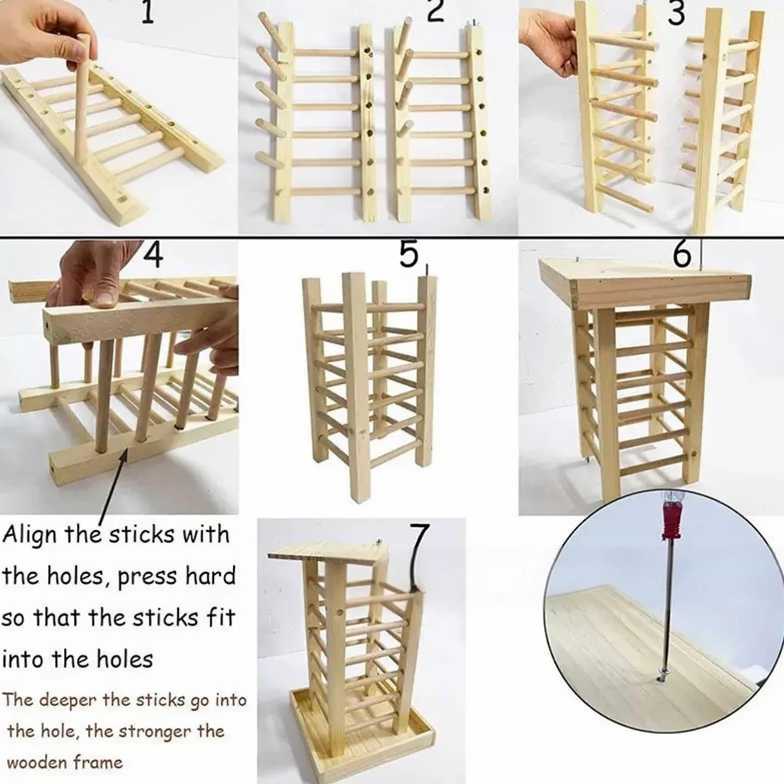 Mangiatoia per fieno per conigli, in legno, per piccoli animali, con ganci per appenderlo, design robusto masticabile, mantiene fresco, ideale per conigli, furetti, scoiattoli, cincillà, criceti